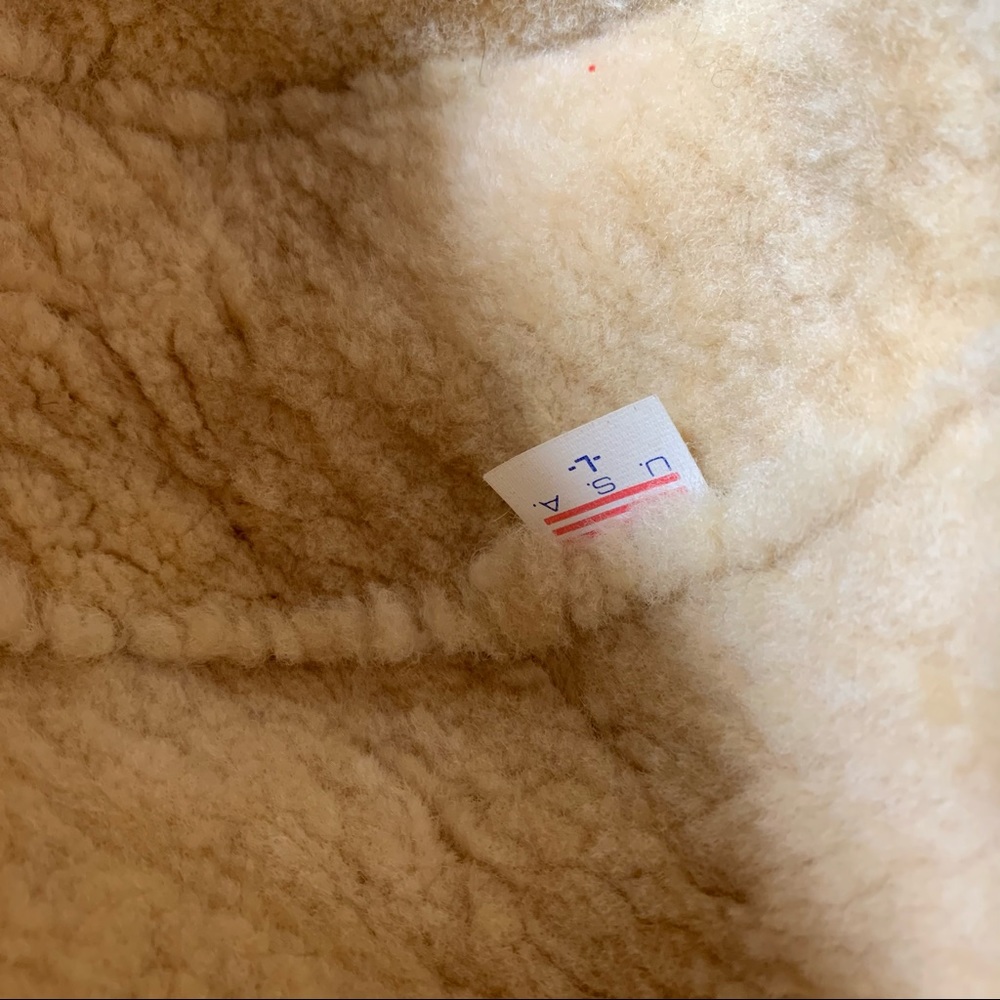 Vintage SHEARLING BOMBER Leather Hat Large USA - Picture 4 of 4